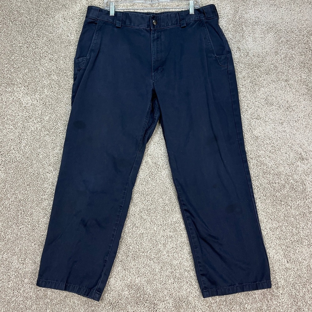5.11 Tactical Pants Mens 40x28 Navy Blue Straight Leg Stretch Waistband Twill